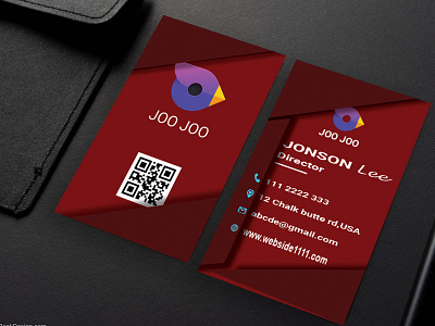 Vertical Business Card Design