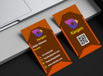 Vertical Business card design branding business card design card design creative businass card design graphic design print design