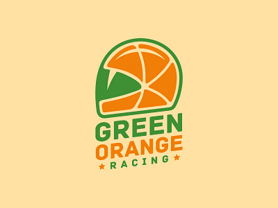 Green orange racing bike helmet logo motor orange racing sale