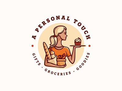 A Personal Touch bread character delivery gift girl logo pancake service wine