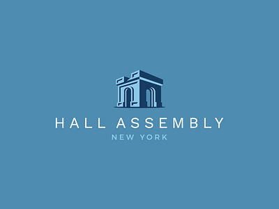 Hall Assembly arc fashion logo shadow