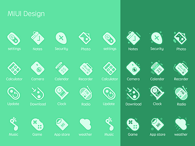MIUI ICON creative green icon