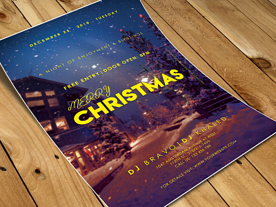 Christmas Party Flyer christmas flyer flyer design graphic party print print ad printready