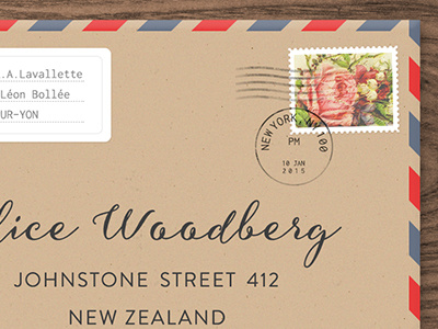 Editable Envelope Mockup (Kraft Paper)