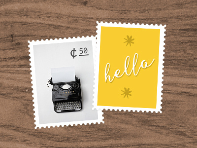 Stamps Mockups mockup stamps wood