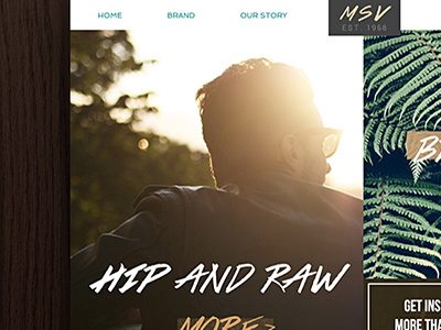 Hip and Raw Template (WIP) hipster layout premium template website