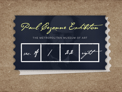Vector Caption Tables Set on the ticket kraft paper museum pressed rough table ticket