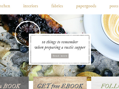 Rustic Wordpress Theme Sneak Peek