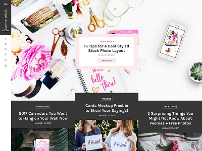 Femme Mini WordPress Blog Layout