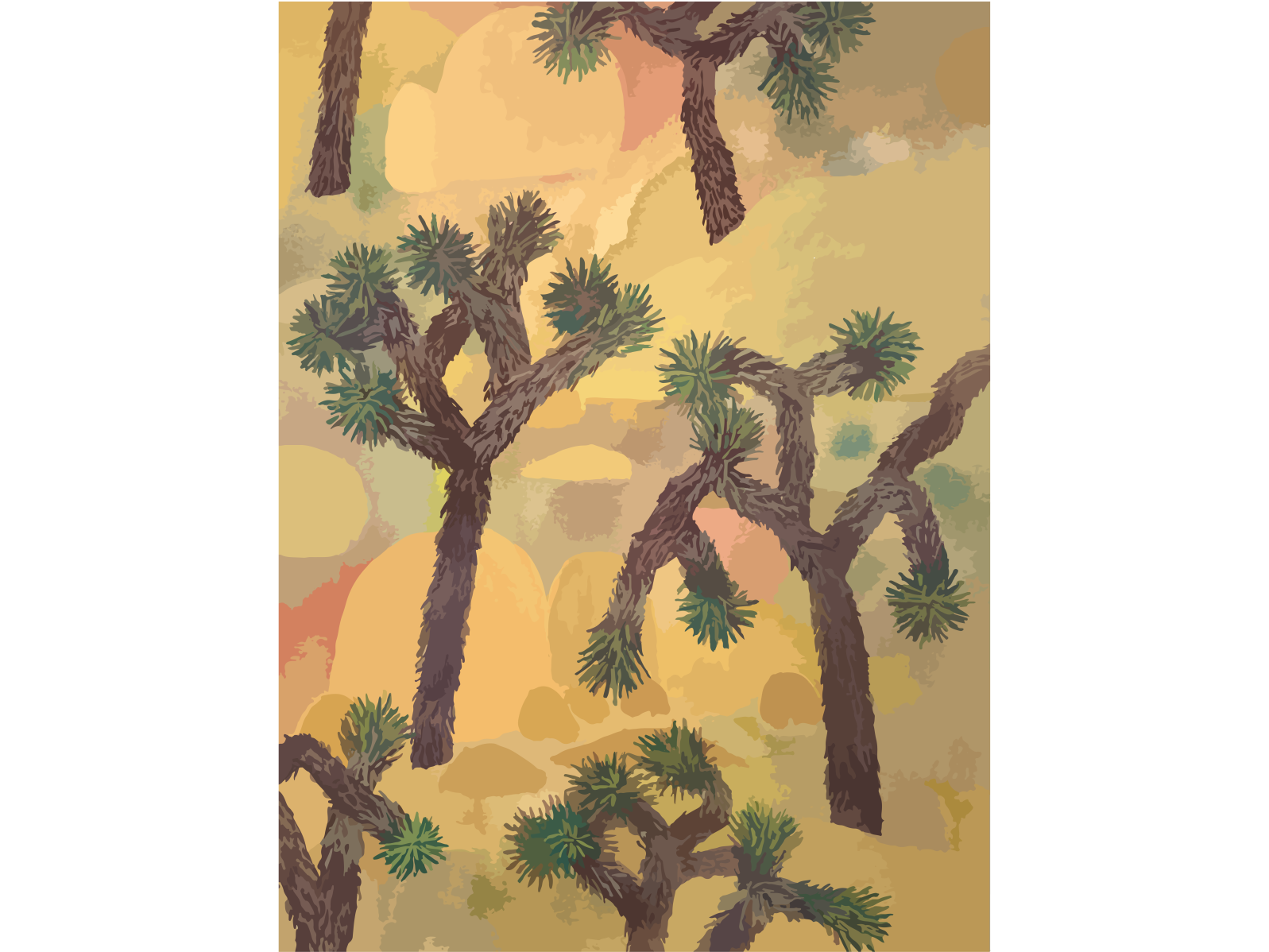 Joshua Tree Illustration by Benjamin Wall on Dribbble