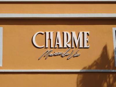 The CHARME Maison Du Vin Restaurant Brand Identity branding design graphic design illustration logo
