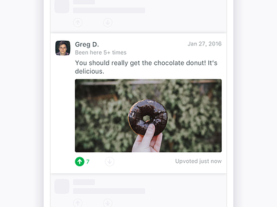 Foursquare - Tip Voting dislike downvote foursquare helpful like not helpful reactions reviews tips upvote vote voting