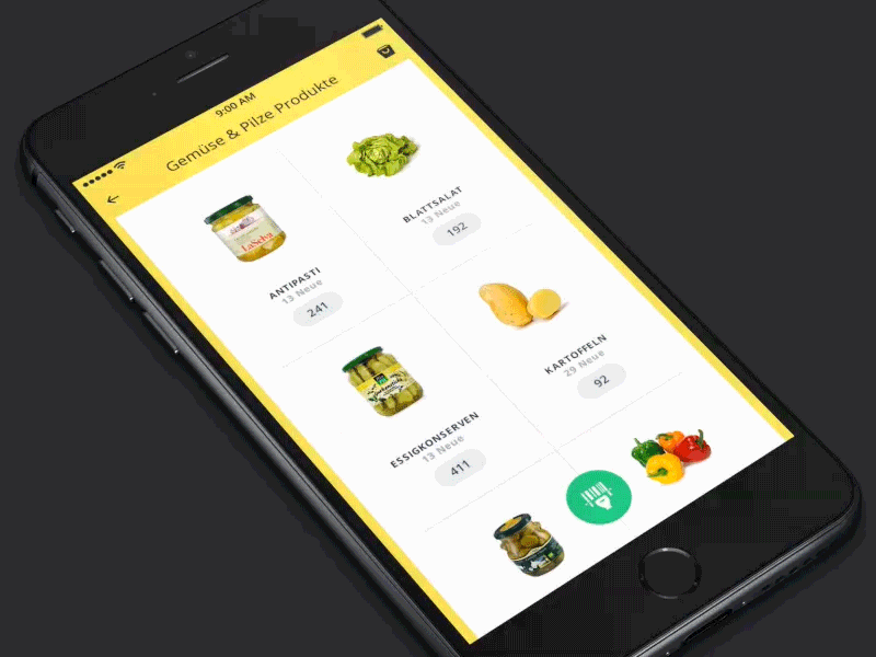 Product feed and scan butt food health products scan shopping