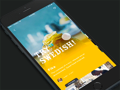 Restaurant app with facebook origami prototype