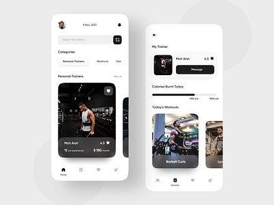 Fitness - Mobile App Design