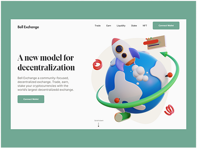 Bell Exchange: Crypto Landing Page