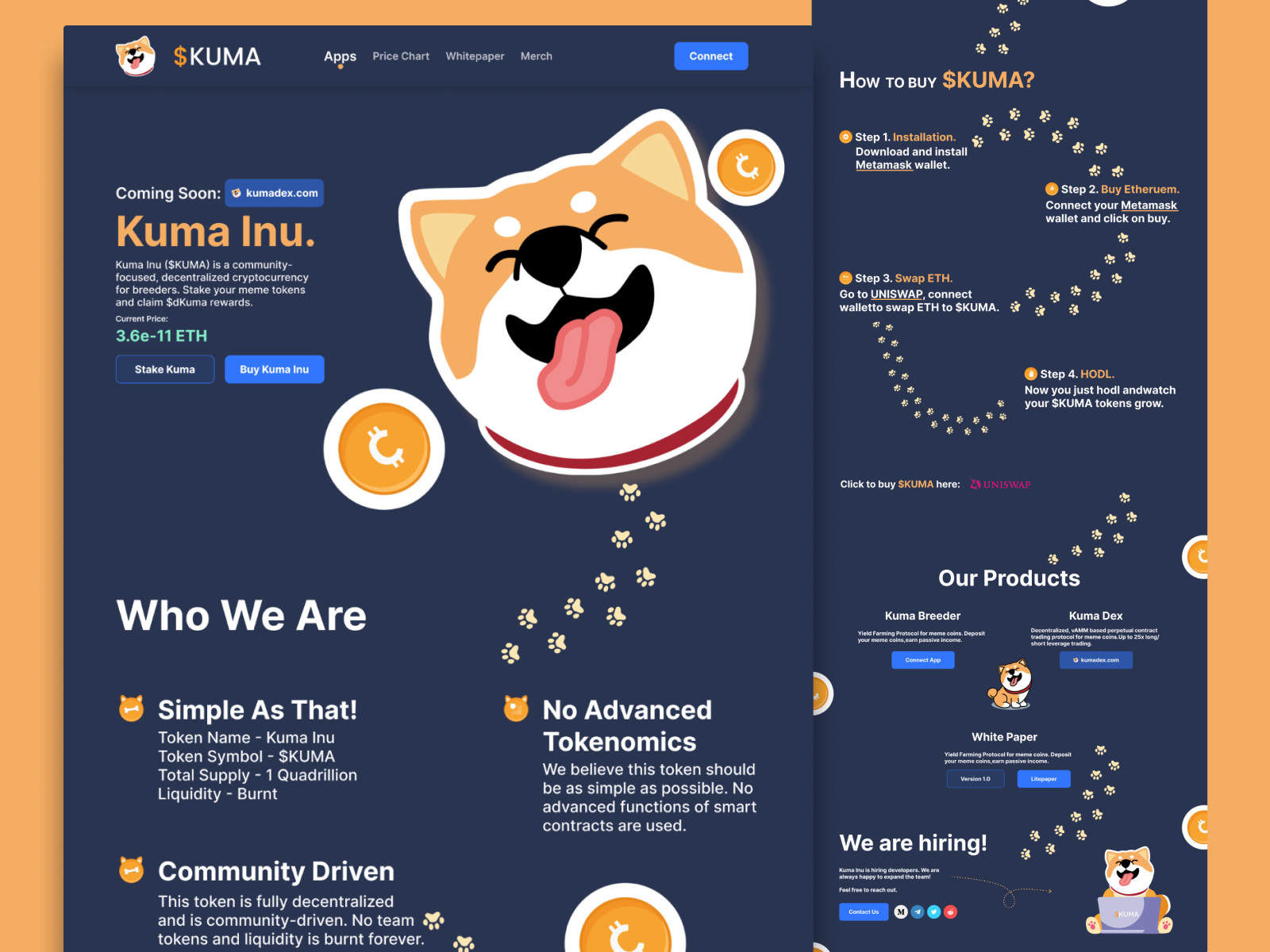 UI Redesign of Kuma Token site. by Ayomide Ogunlade Product