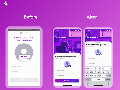 Onboarding Redesign Audius Music App.