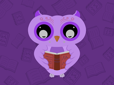 The Study Owl bird illustration owl