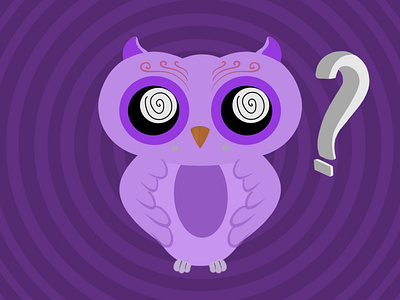The Overthinking Owl bird digitalart illustration overthinking owl
