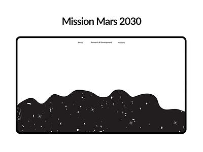 Mission Mars 2030 motion graphics