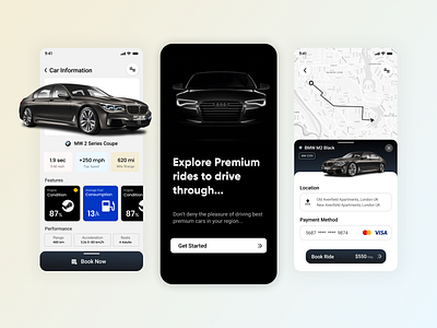 Premium Rides - Uber App Redesign app design uiux userinterface