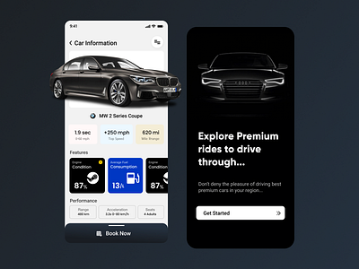 Uber Redesign Mobile App - Premium Rides