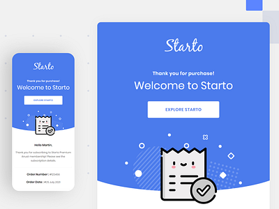 Starto - Subscription Email Design design editor email design email template maool marketing saas startup subscription email ui ux