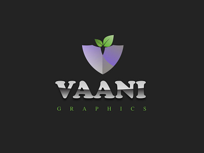 Vaani Graphics Logo Concept branding coreldraw design graphic icon leaf logo logo logo design v letter logo v logo