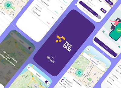 Tez Taxi app app appdesign design icon minimal mobiledesign taxiapp ui ux