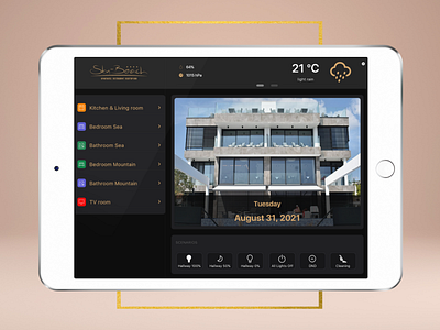 Smart Hotel (Remote) Control app design graphic design typography ui ux vector