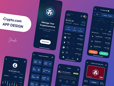 Crypto.com APP redesign blockchain cro crypto cryptocom cryptocurrency