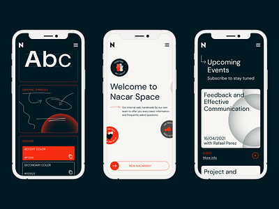 Nacar Space responsive design app branding design graphic design illustration illustrator ui ux vector web