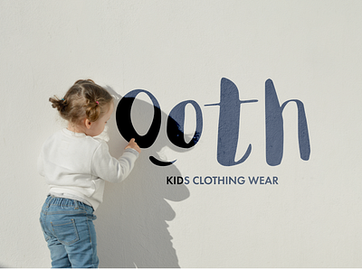 Ooth Branding blue brand branding children clothing corporate identity design fashion graphic design identity kids logo logotype typography visual identity wear