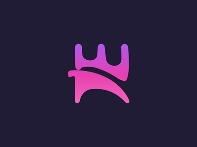 Norigin Media animal brand design branding design identity logo logodesign mark minimalistic monogram moose pink purple rebrand