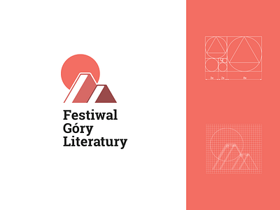 Festiwal Góry Literatury logo design / rebranding book books landscape logo logo design logo designs mountain mountains sun view
