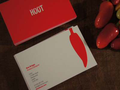 Really Hoot Cards business cards chili hoot