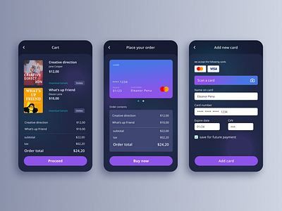 Credit Card Checkout UI