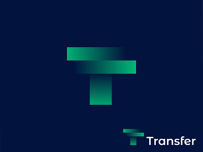 Transfer T logo design