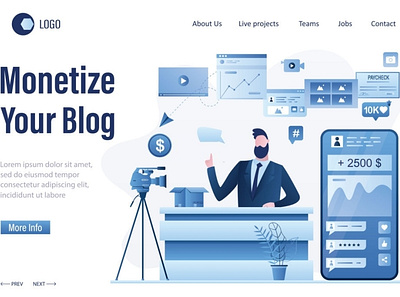 How to Monetize A Blog in 2021? [15 Proven Methods] branding design illustration logo wpoven