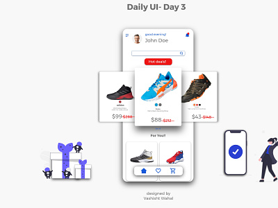 Daily UI day 3: landing page app branding daily challange daily ui challenge dailyui design illustration logo ui ux