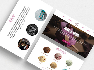 Cool Comfort Ice Cream | Web UI Design