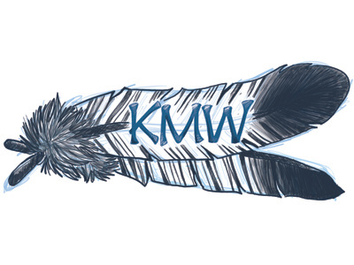Kat Logo Preview bird feathers logo nature sketch