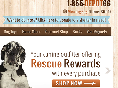 Dog Depot brown dogs earth web design wood