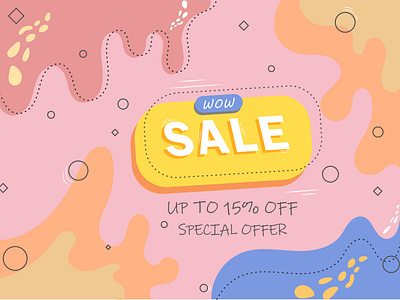 Sale abstract banner