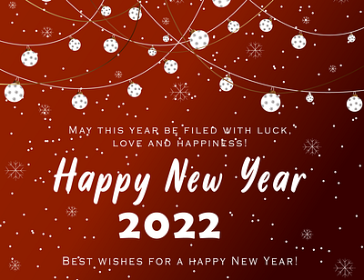Happy New Year 2022 2022 banner celebrate design graphic design happy holiday illustration new year snow vector winter wishes