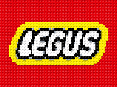 Lego-style logo for "Legus" hobby center