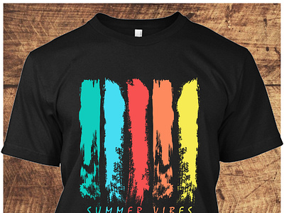 Summer vibes - shirt design. graphic design illustration logo shirt summer summer vibe tee vibes