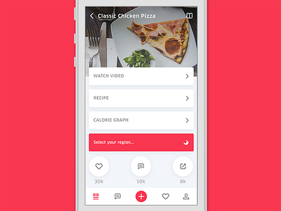 Boyan — Recipe app design food home recipe screen search user interface
