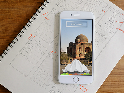 Snapchat Geofilter — New Delhi architecture building city community filter geofilter illustration india lotus monument snapchat temple